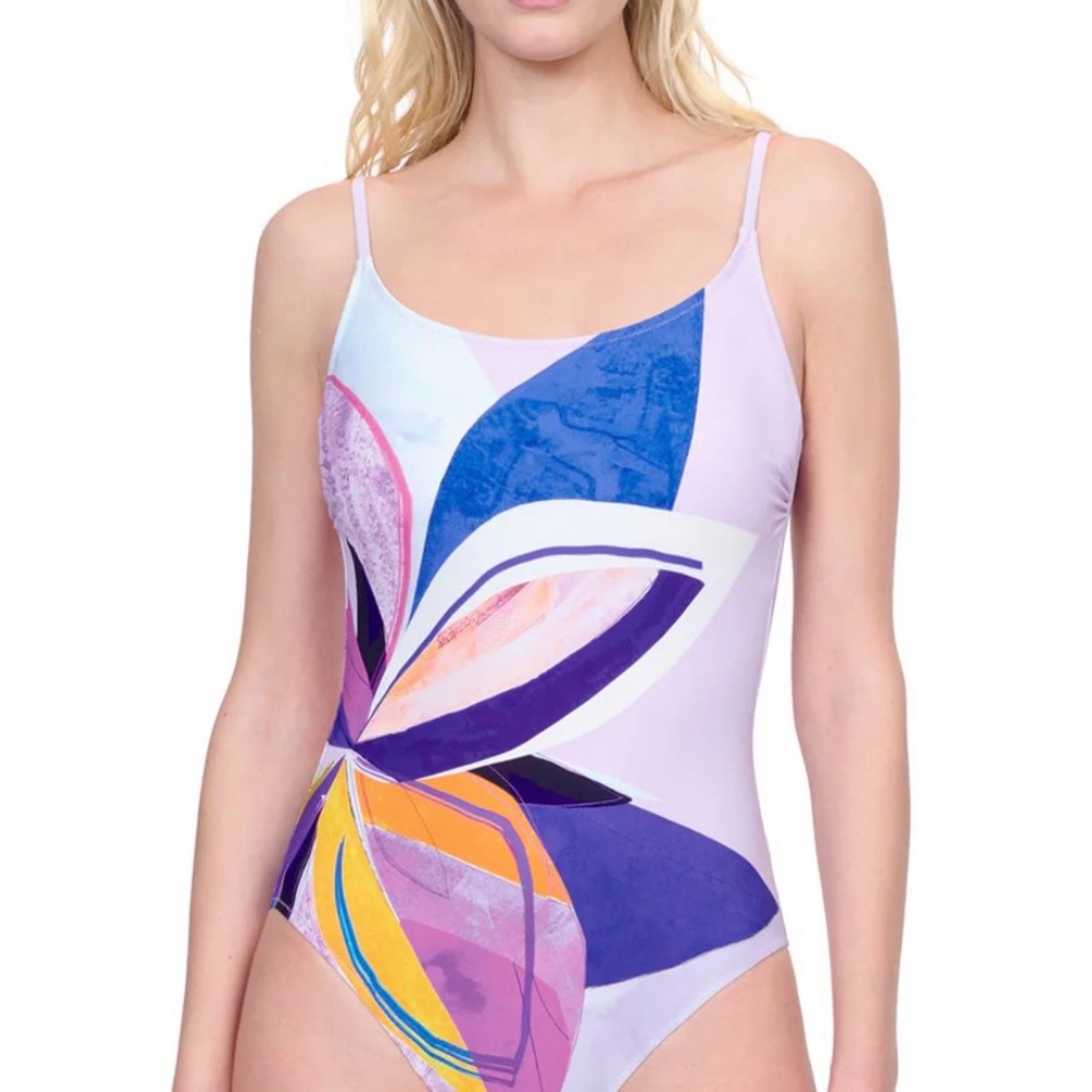 New Profile by Gottex 6 Abstract Flower One-Piece